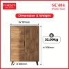 SC404 (Pacific Oak) Dimension