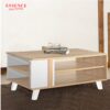 Alford Coffee Table (L S Oak + White)