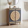 Milan 2 Doors Shoes Cabinet (O+DG) Full Pic