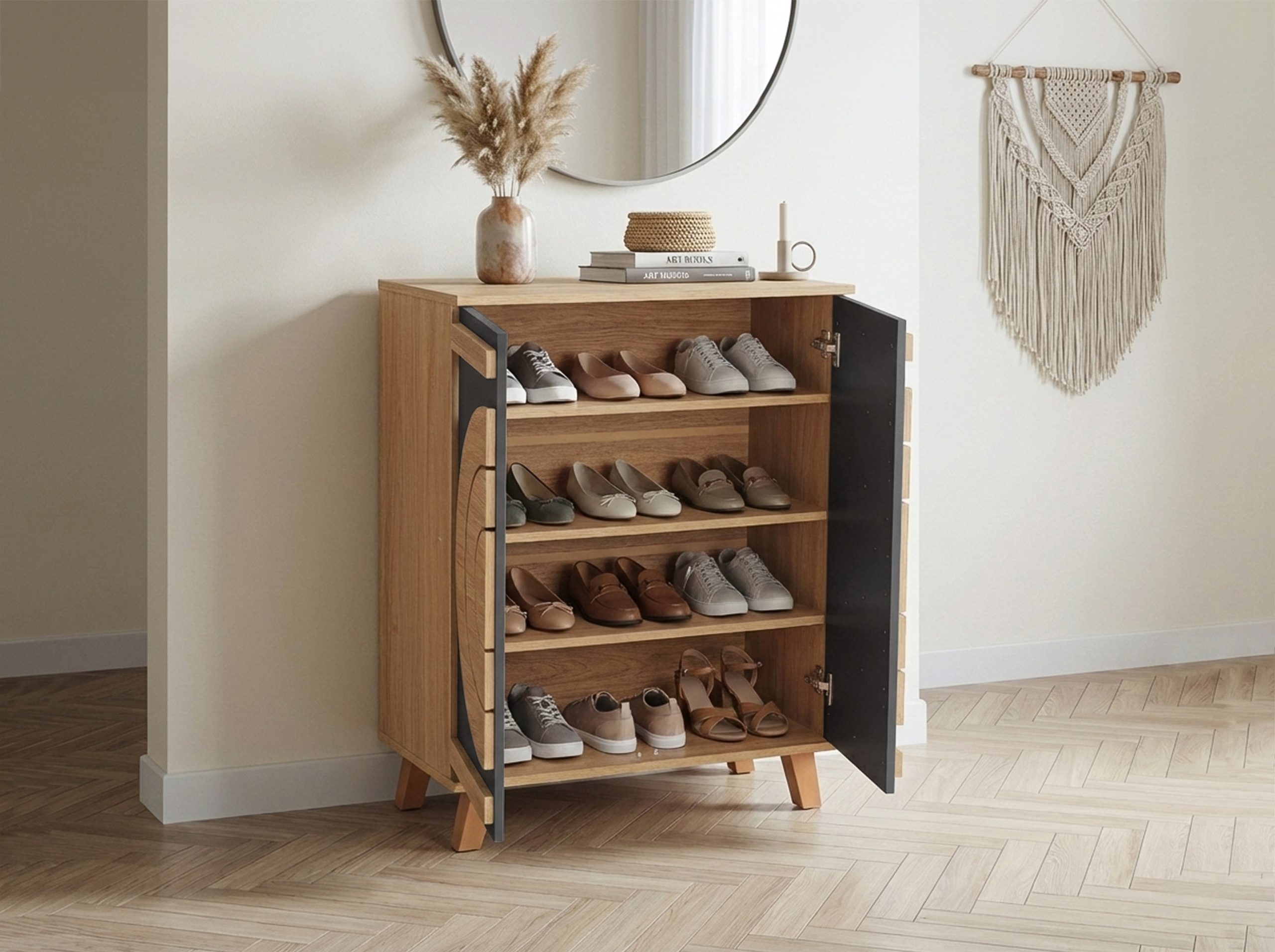 Milan 2 Doors Shoes Cabinet (O+DG) 开