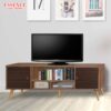 TANGO TV CABINET (C WANUT + WENGE)