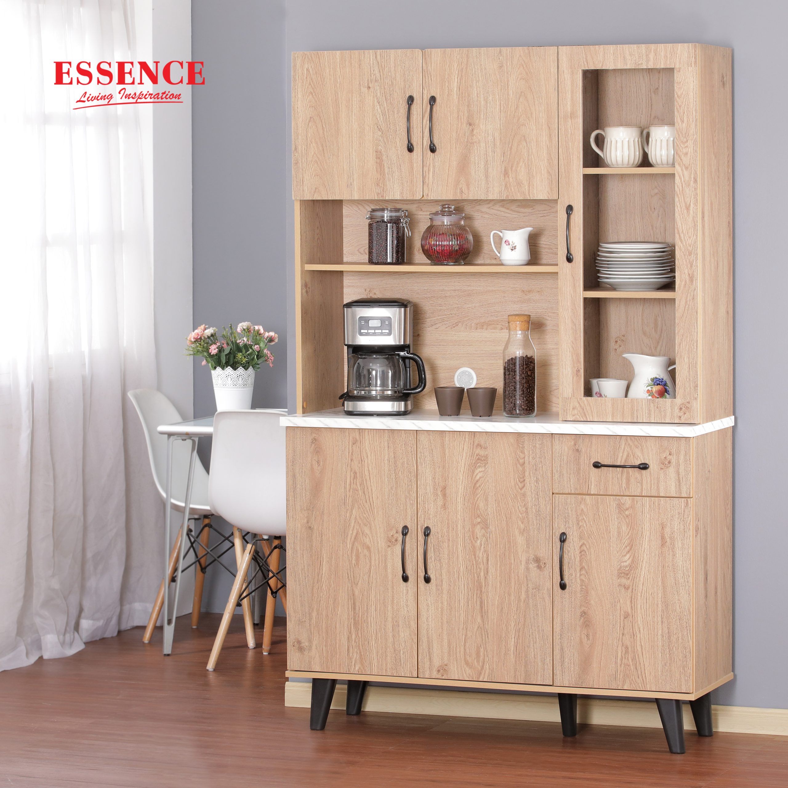 Lucy 120 Kitchen Cabinet-Lifestyle
