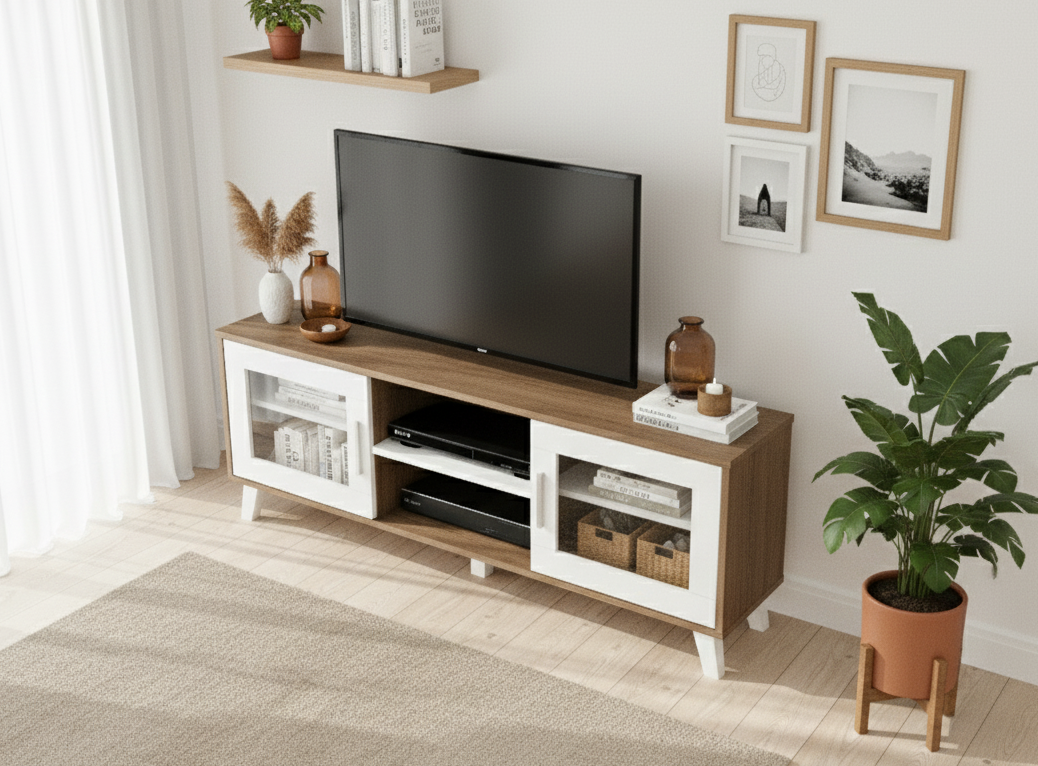 TV4614 (D S Oak + White)侧