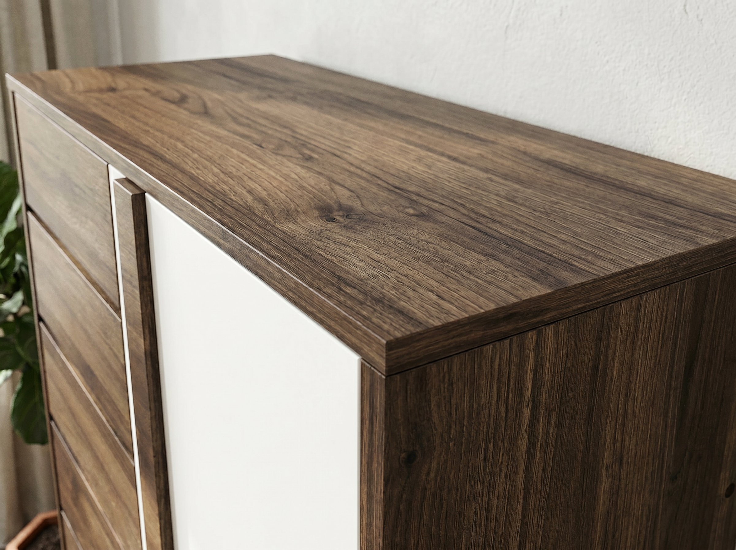 SC503 (Walnut+White) 桌面